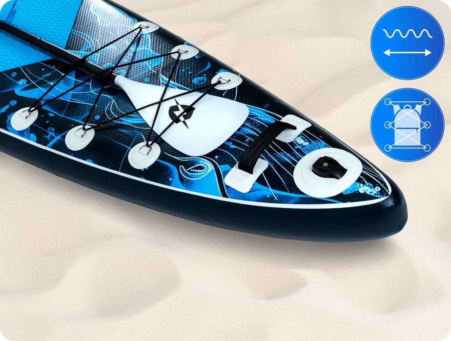 Placa Gonflabila Stand Up Paddle SUP 365cm + Scaun Caiac, Nouă, Sigilată, Set Premium Ultra Complet