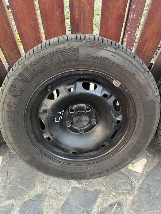 Jante + anvelope vara 185/60 R14 Continental