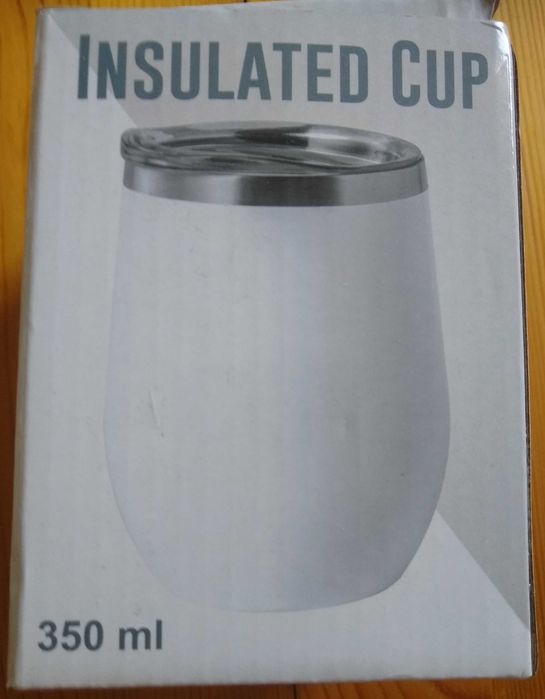 Метална чаша с капак