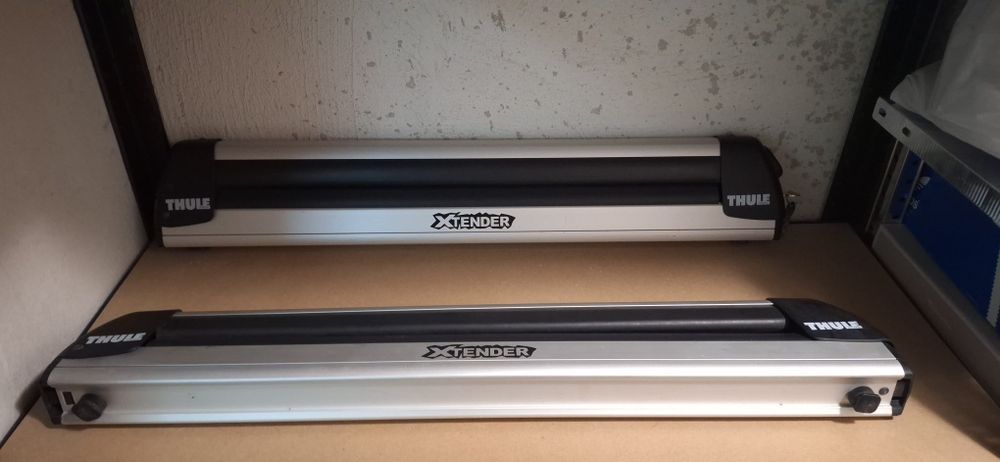 Thule Wingbar Edge  греди и стойка за ски/сноуборд