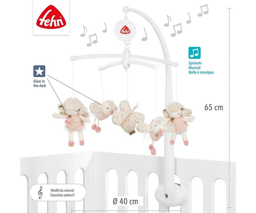 babyFEHN - Музикална въртележка FehnLand, 40 см