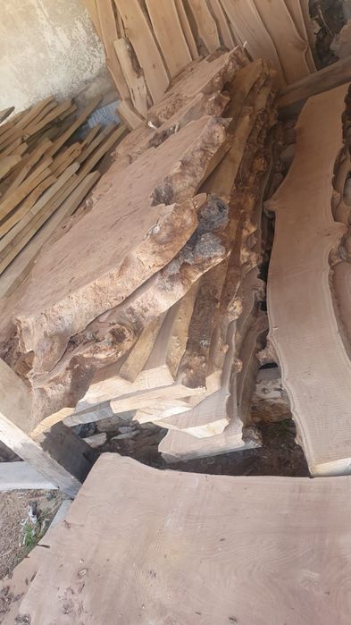 Слэбы карагача кубами