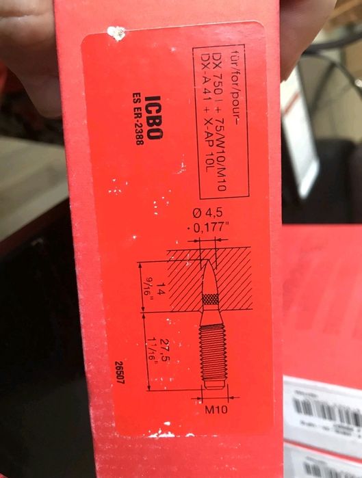 Hilti DX серия  Хилти Шпилка X-EM10-24-14P10 #