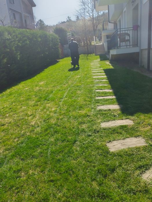 Озеленяване на хотели,ресторанти,частни вили,бензиностанции и д-р.Косене на трева.Ниски цено