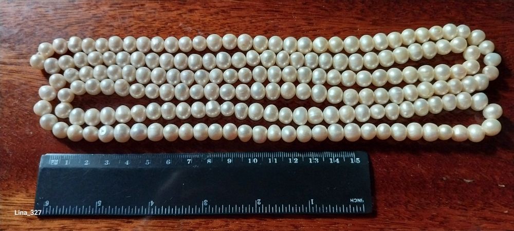 Бусы жемчуг, натуральный, СССР.