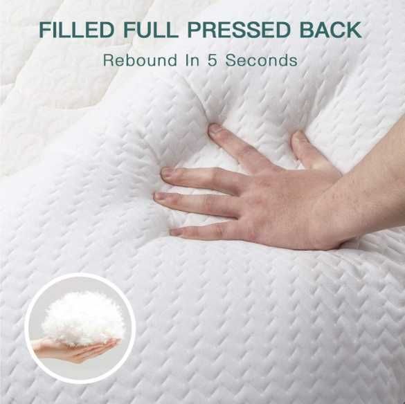 Perna Bedstory, 50 x 50 cm, alba, poliester