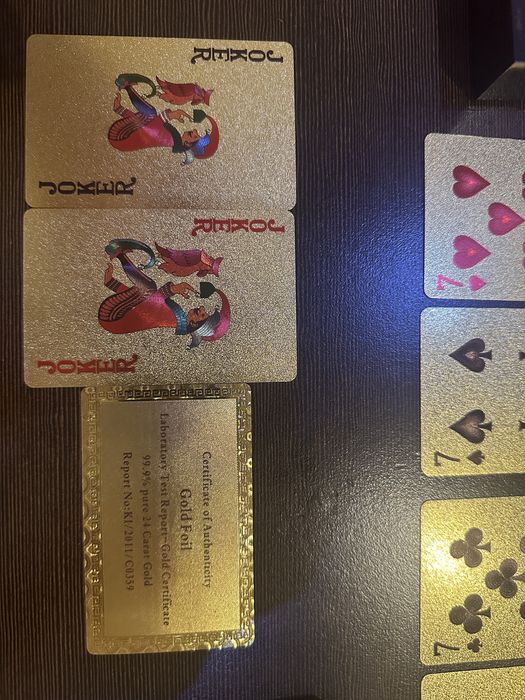 Set / trusa poker Argint & Lemn masiv