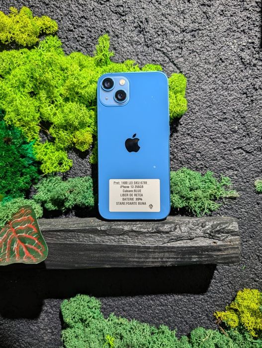 iPhone 13 256gb Blue Neverlocked Baterie 87%-90%/Fact+Garantie