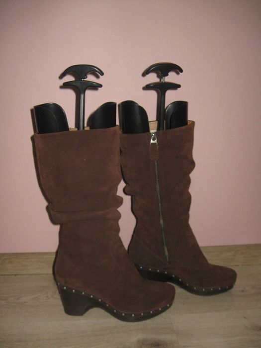 Fossil оригинални велурени дамски ботуши