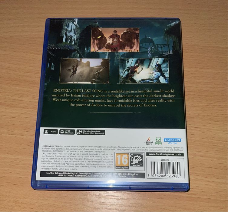 Enotria за ps5 (пс5)