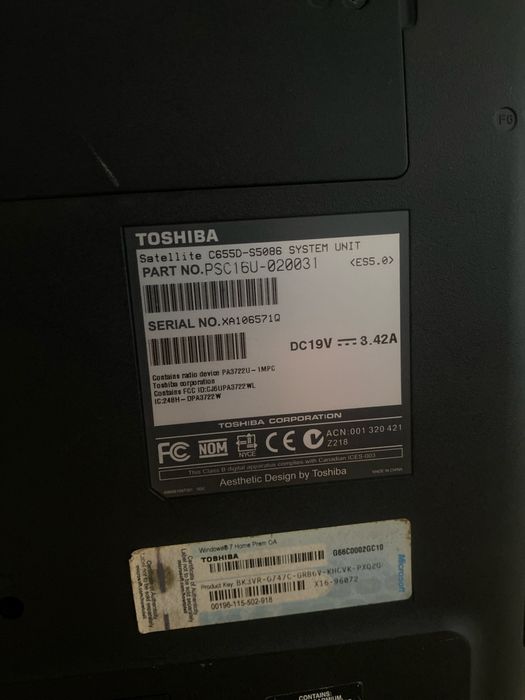 Toshiba Satellite C655D-S5086