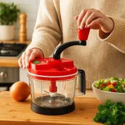 Ръчен кухненски чопър 2L – Смила, нарязва и миксира само с едно завър