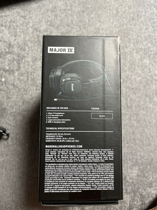 Наушники Marshall MAJOR 4 оригинал