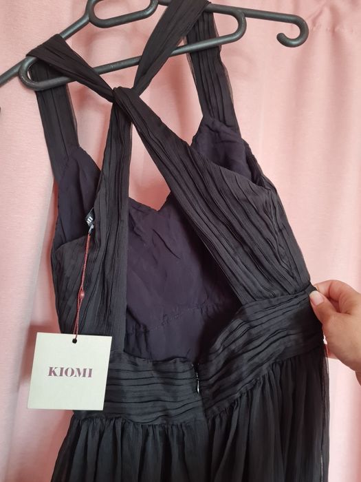 Дамска официална дълга рокля червена,черна,розова