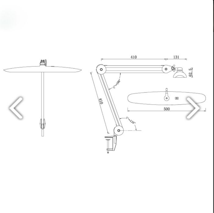 Lampa cosmetica cu led Glam Light + stativ reglabil , noi