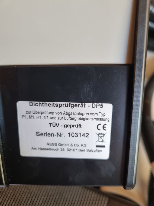 Aparat de testare a etansarilor Ress DP 5