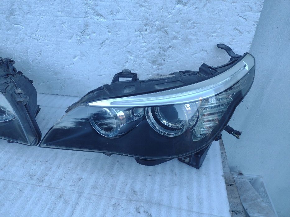 Bmw E60 E61 seria 5 facelift far stanga dreapta faruri xenon bixenon