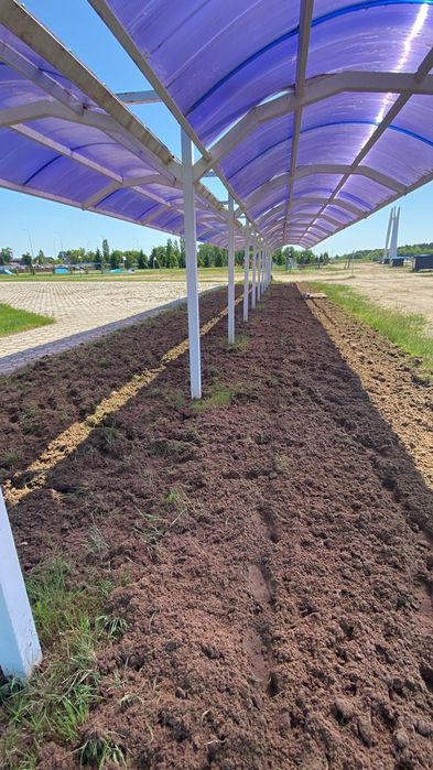 Вспашка земли мотоблоком