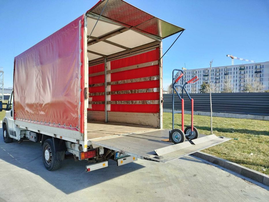 Mutari locuințe transport utilaje duba cu lift sau dubita  200-350 lei