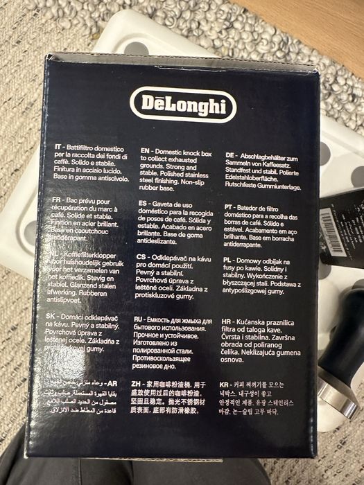 Knock box pentru zațul de cafea Delonghi