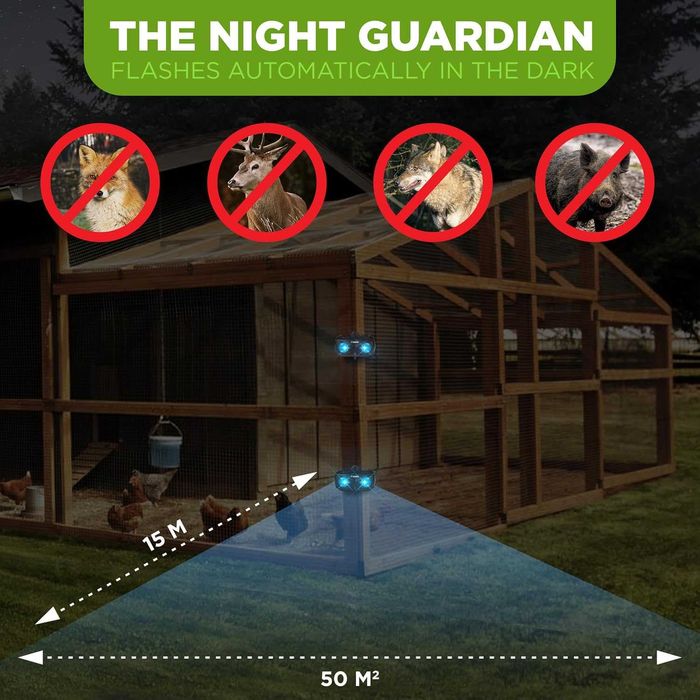 ISOTRONIC соларен  репелент за диви животни със синя светлина-2 броя