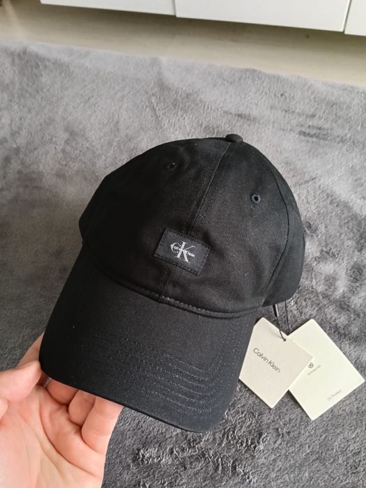 Calvin Klein Monologo Woven bb cap sapca unisex cu monologo culoare neagra noua originala