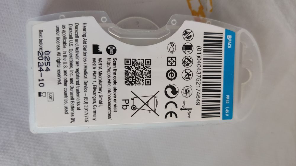 Батарейки новые/слуховые аппараты. Отдам даром