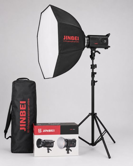 Студийный свет Jinbei EF II-200 LED + софтбокс KE-150