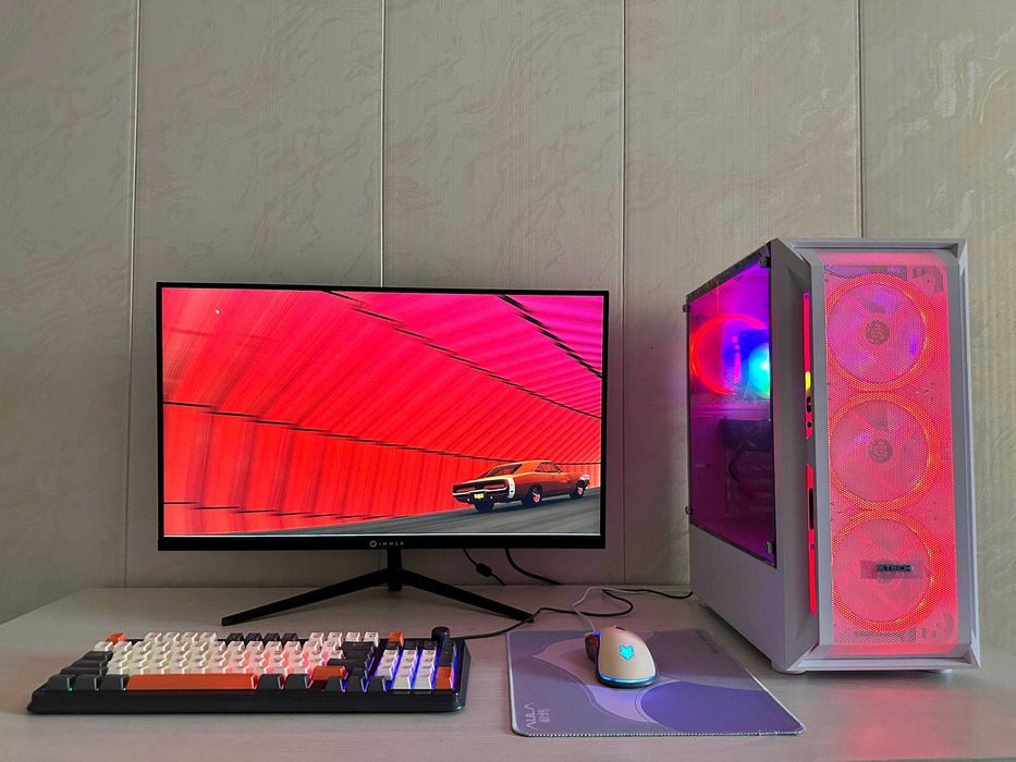 Игровой компьютер/Готовый полный комплект-RX 5500 XT DDR6 8GB/SSD 1 tb