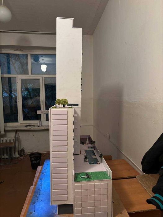 макет многоэтажного дома