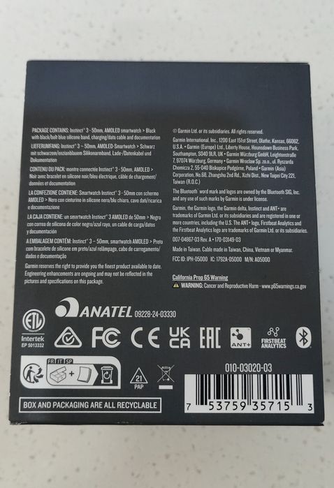 Garmin Instinct 3 Аmoled (50 мм)
