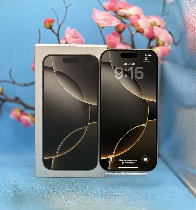 ГАРАНЦИОНЕН!!! Apple iPhone 16 Pro, 256GB, 5G, Natural Titanium