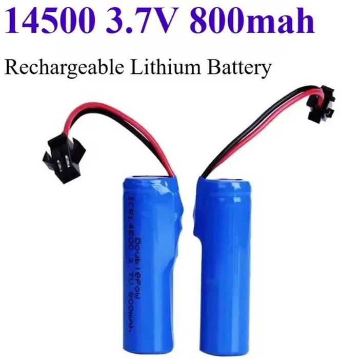 Новые аккумуляторы 14500 Li-ion 3,7V 800мАч для игрушек камер фонарик