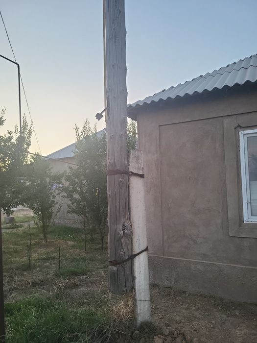 Деревянная столба лэп