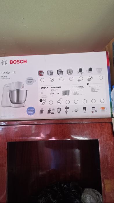 Robot de bucatarie Bosch MUM58W20, 1000 W, 3.9 1, Alb