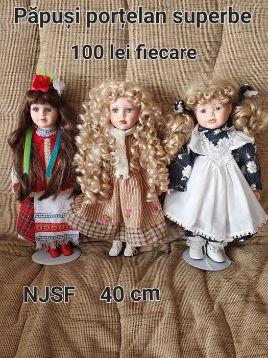 Păpuși porțelan 40/46 cm