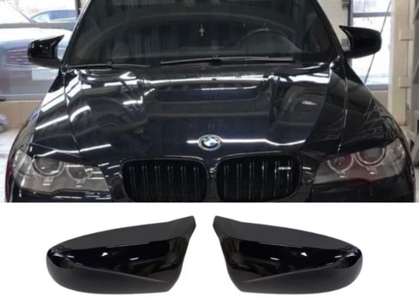 Капаци за огледала BMW X5/X6 E70/E71 – Черен гланц - Батман БМВ