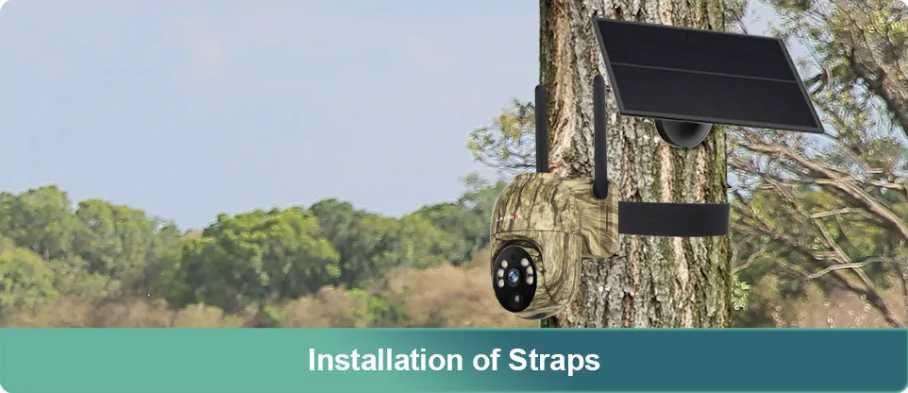 Соларна камуфлажна WiFi камера 4MP