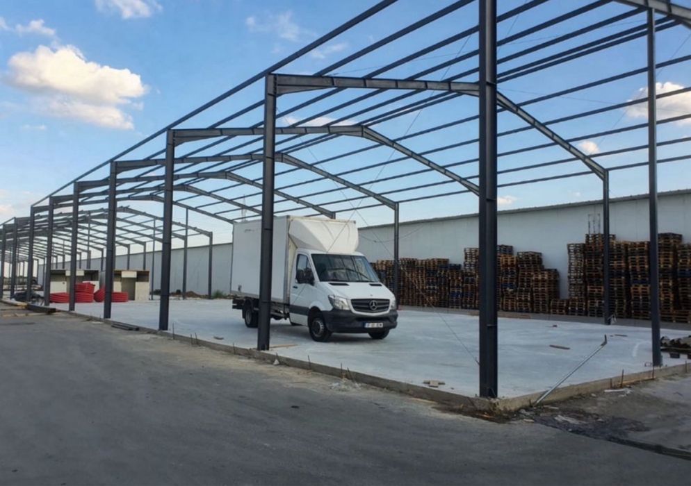 Vand hala metalica structura 10x20