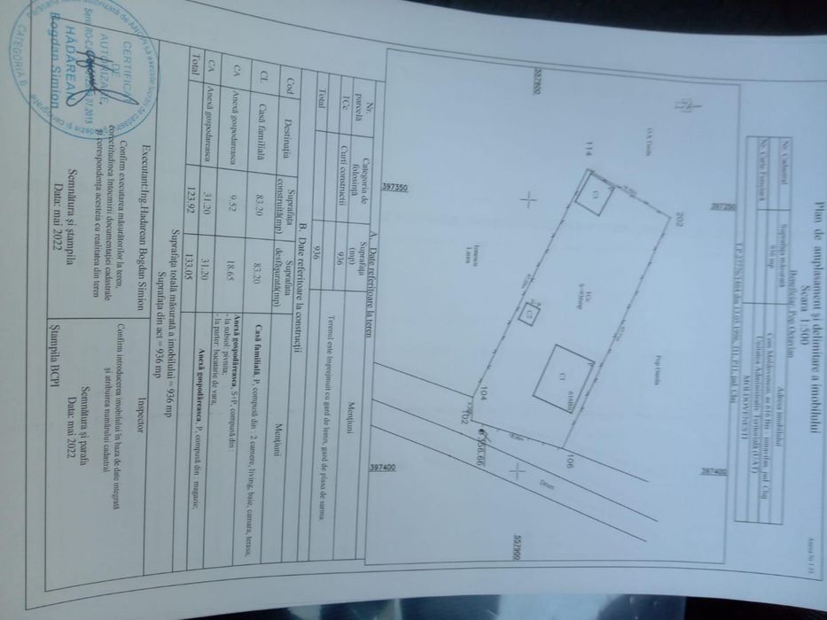 Casă cu teren generos de 1.000 mp, la 40 minute de Cluj-Napoca
