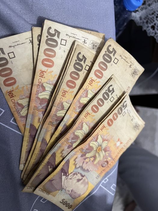 Vand bancnote 5000 lei an 1998