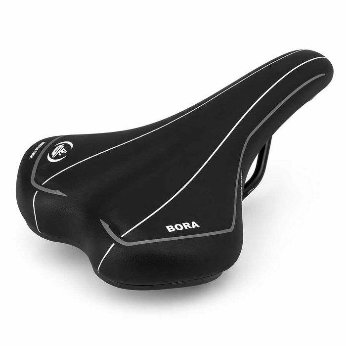 Седалка за велосипед Selle Monte Grappa Bora, черна, Made in Italy