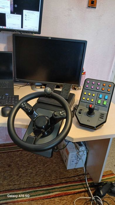 Logitech Saitek G Heavy Equipment волан компект за farming simulator