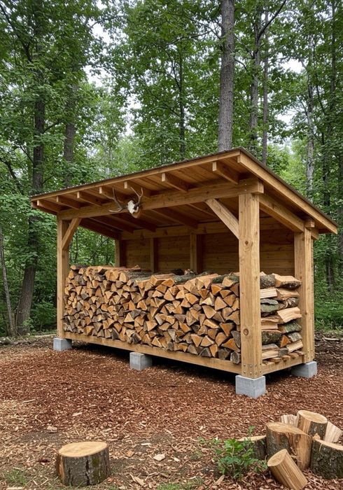 дровяные сараи из дерево