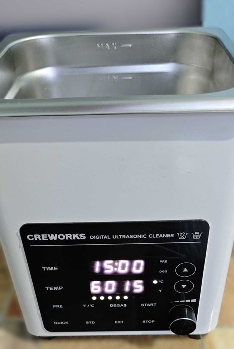 Професионална ултразвукова вана CREWORKS 2L – 40kHz, с подгряване