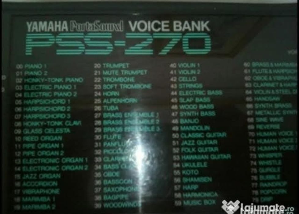 Orga yamaha pss270