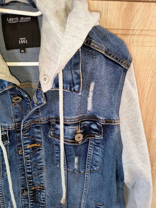 Geaca subtire Leeyo Jeans, XL, recomand L