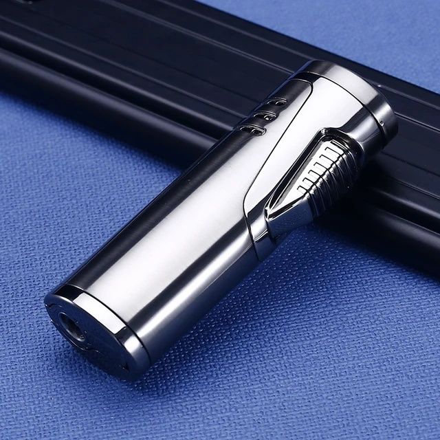 Луксозна метална запалка за пури с двоен джет" Jobon" ( 5 цвята)