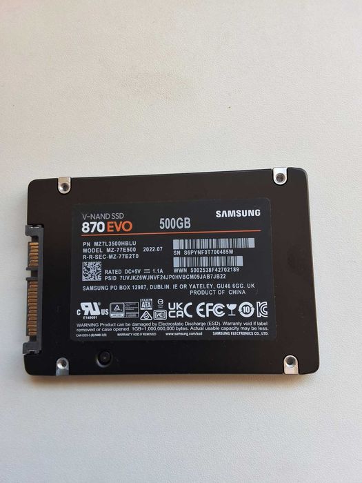 Samsung EVO 870 SSD 500GB