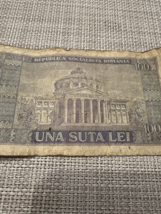 Bancnota Una Suta Lei 1966 Niclae Balcescu RSR